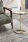 Manhattan Martini Table in Polished Brass Plated Metal & Marble by Casa Botelho 3