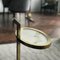 Manhattan Martini Table in Polished Brass Plated Metal & Marble by Casa Botelho, Image 2