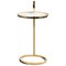 Manhattan Martini Table in Polished Brass Plated Metal & Marble by Casa Botelho, Image 1