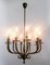 Ten-Arm Brass Chandelier, 1940s, Image 2