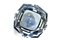 Cenicero en forma de diamante de cristal de Murano ahumado gris, años 60, Imagen 2
