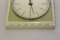 Green and White Glazed Porcelain Electric Wall Clock from Diehl, 1960s 5