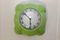 English Green Bakelit Wall Clock, 1930s, Image 1