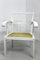 Art Nouveau White Lacquered Beech Armchair by Josef Hoffmann 4