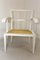 Weiß lackierter Jugendstil Armlehnstuhl aus Buchenholz von Josef Hoffmann 21