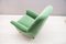 Green Italian Armchair, 1950s 8