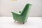 Green Italian Armchair, 1950s 4