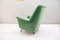 Grüner italienischer Sessel, 1950er 4