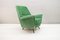Green Italian Armchair, 1950s 2