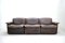 Vintage DS12 Modular Brown Leather Sofa from de Sede, Set of 6 3