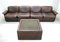 Vintage DS12 Modular Brown Leather Sofa from de Sede, Set of 6, Image 2