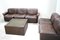 Vintage DS12 Modular Brown Leather Sofa from de Sede, Set of 6 21