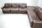 Vintage DS12 Modular Brown Leather Sofa from de Sede, Set of 6 24