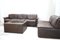 Vintage DS12 Modular Brown Leather Sofa from de Sede 23