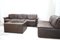 Vintage DS12 Modular Brown Leather Sofa from de Sede, Set of 6, Image 23