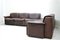 Vintage DS12 Modular Brown Leather Sofa from de Sede 25