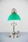 Art Deco Swivel Nickel & Glass Table Lamp, 1920s, Image 3