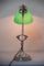 Lámpara de mesa Art Déco de níquel y vidrio, años 20, Imagen 17