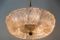 Brass and Glass Ceiling Lamp from J. T. Kalmar, 1960s 2