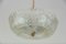 Brass and Glass Ceiling Lamp from J. T. Kalmar, 1960s 1