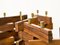 Mid-Century Palisander Paravents von Poggi, 2 . Set 5