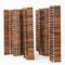 Mid-Century Palisander Paravents von Poggi, 2 . Set 3