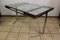 Vintage Nickeled Glass Dining Table 4