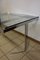 Vintage Nickeled Glass Dining Table 5