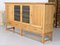 Large Vintage Danish Oak & Glass Sideboard, 1950s 1