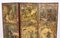 Biombo victoriano plegable de cuatro paneles, siglo XIX, Imagen 4