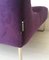 Minimalist Purple Suede Corner Chair by Patricia Urquiola for Moroso, 2002 5