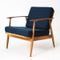 Mid-Century Walnut Wood Lounge Chair, 1960s 1