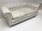 Vintage White Leather Chesterfield Sofa, 1980s, Image 7