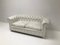 Vintage White Leather Chesterfield Sofa, 1980s 10