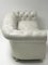 Vintage White Leather Chesterfield Sofa, 1980s, Image 3