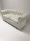 Canapé Chesterfield Vintage en Cuir Blanc, 1980s 9