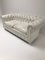 Vintage White Leather Chesterfield Sofa, 1980s, Image 9