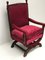 English Velvet Upholstered Armchair, 1900s 10