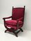 English Velvet Upholstered Armchair, 1900s 1