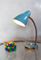 Mid-Century Italian Light Blue Lamp, 1950s, Image 3