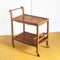 Vintage French Walnut Serving Bar Cart, 1960s 1