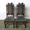 Antique Carved Wooden Chairs, 1880s, Set of 2 1