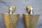 Hammered Brass Wall Lights, 1960s, Set of 2 9