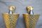 Hammered Brass Wall Lights, 1960s, Set of 2, Image 9