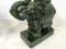 Grüne Vintage Hocker oder Beistelltische aus Keramik in Elefanten-Optik, 1960er, 2er Set 9