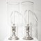 Silver and Glass Lanterns, 1900s, Set of 2 1