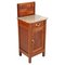Antique Art Nouveau Mahogany and Marble Nightstand, Image 1