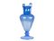 Große italienische Vintage Vase aus blauem Muranoglas 2
