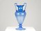 Large Vintage Italian Blue Murano Glass Vase 3