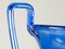 Grand Vase Vintage en Verre de Murano Bleu, Italie 6